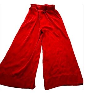 Red Culottes Pants